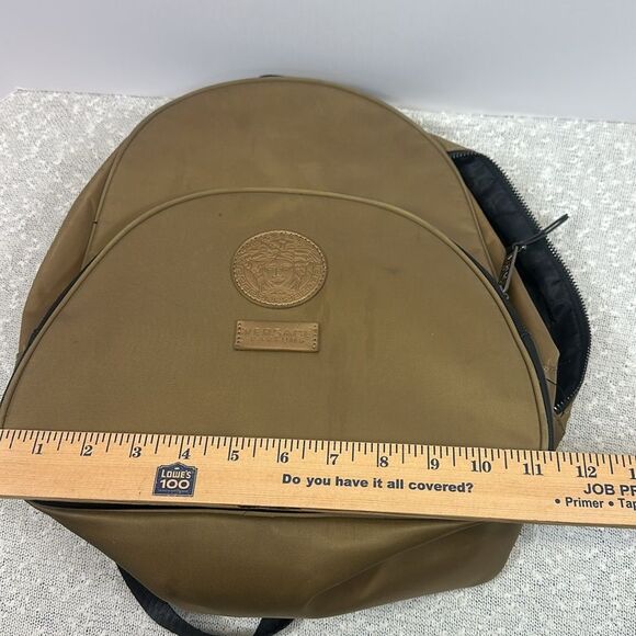 VERSACE Backpack Back Pack Gold Black - Picture 12 of 12